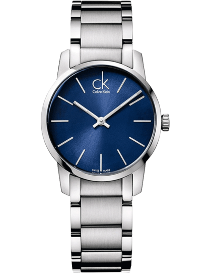  Shop Authentic Calvin Klein City Blue Dial Silver Steel Strap Watch for Women - K2G2314N - Luxxuri