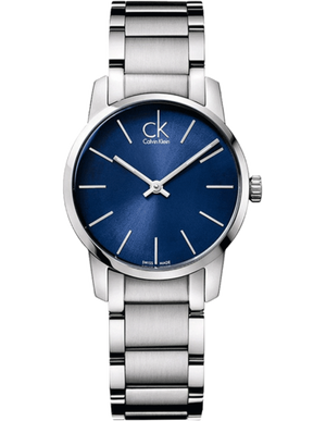  Shop Authentic Calvin Klein City Blue Dial Silver Steel Strap Watch for Women - K2G2314N - Luxxuri