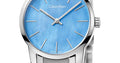  Shop Authentic Calvin Klein City Mother of Pearl Blue Dial Silver Steel Strap Watch for Women - K2G2314X - Luxxuri
