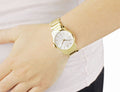  Shop Authentic Calvin Klein City White Dial Gold Steel Strap Watch for Women - K2G23546 - Luxxuri