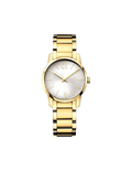  Shop Authentic Calvin Klein City White Dial Gold Steel Strap Watch for Women - K2G23546 - Luxxuri