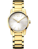  Shop Authentic Calvin Klein City White Dial Gold Steel Strap Watch for Women - K2G23546 - Luxxuri