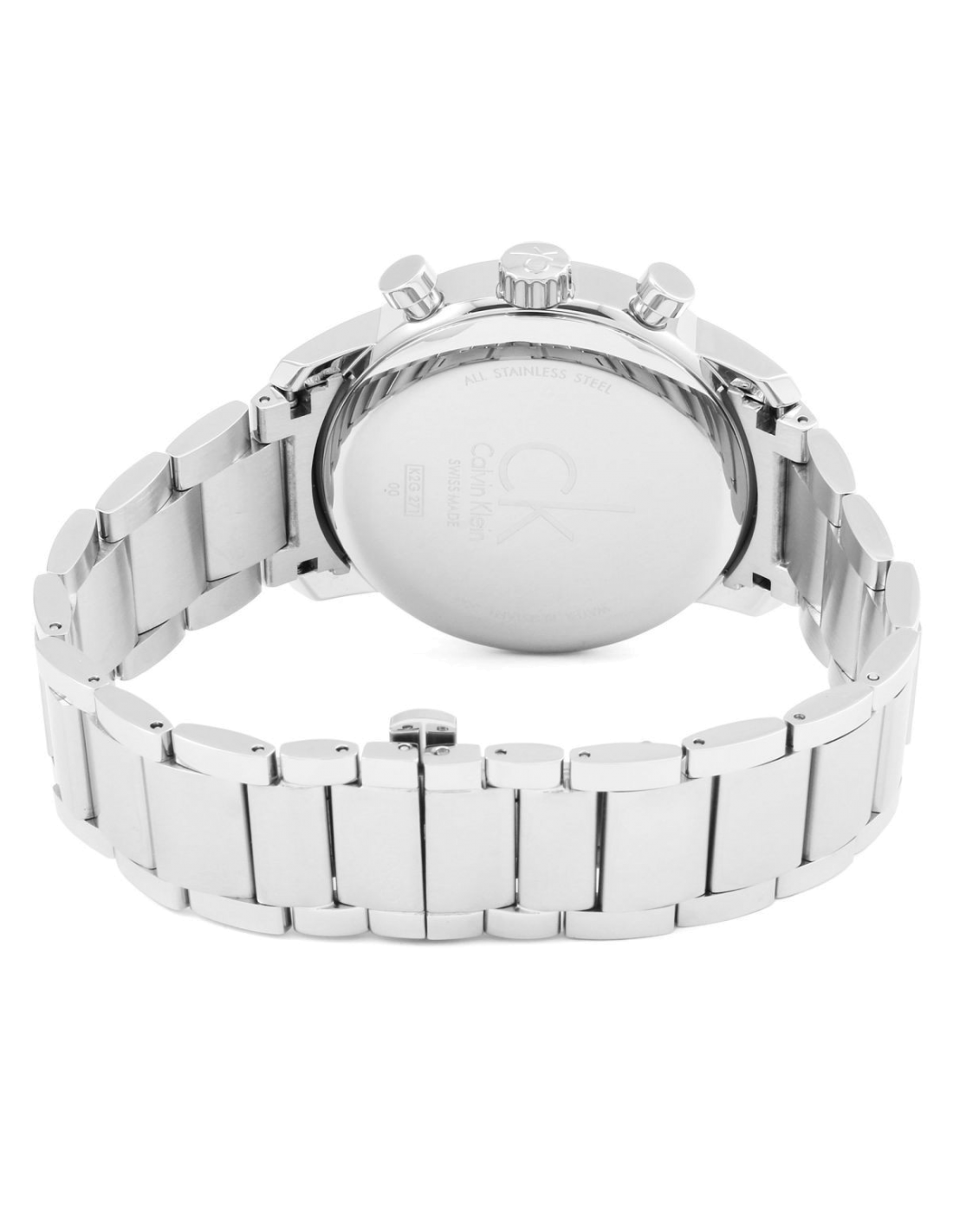 Calvin Klein City White Dial Silver Steel Strap Watch for Men - K2G27146