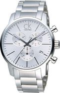  Shop Authentic Calvin Klein City White Dial Silver Steel Strap Watch for Men - K2G27146 - Luxxuri