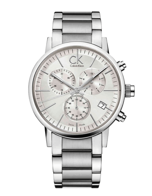  Shop Authentic Calvin Klein City White Dial Silver Steel Strap Watch for Men - K2G27146 - Luxxuri