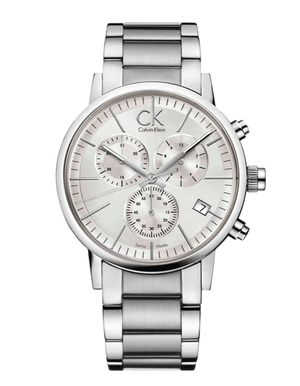  Shop Authentic Calvin Klein City White Dial Silver Steel Strap Watch for Men - K2G27146 - Luxxuri