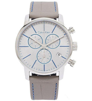  Shop Authentic Calvin Klein City Chronograph White Dial White Leather Strap Watch for Men - K2G271Q4 - Luxxuri