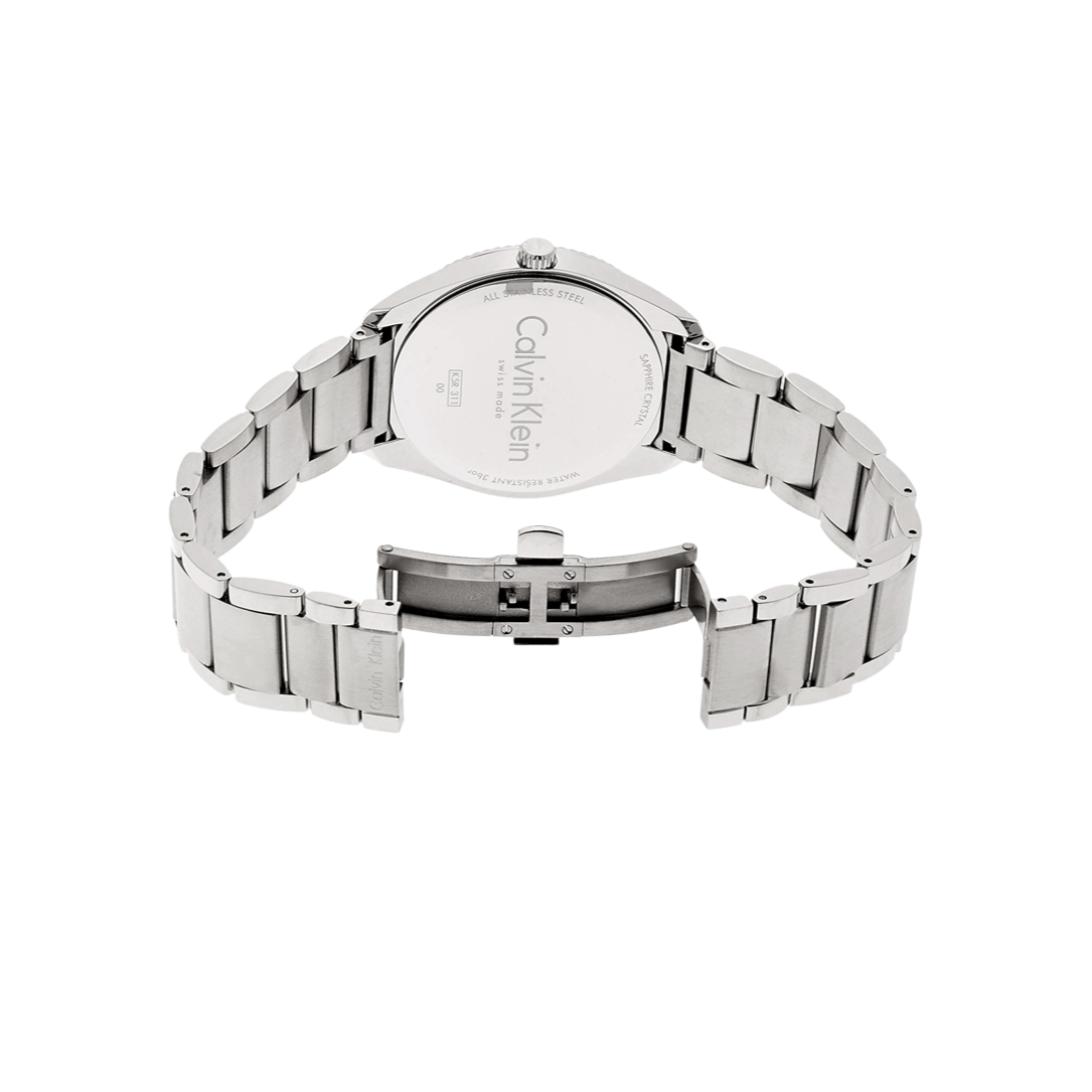  Shop Authentic Calvin Klein City Chronograph White Dial Silver Steel Strap Watch for Men - K2G271Z6 - Luxxuri