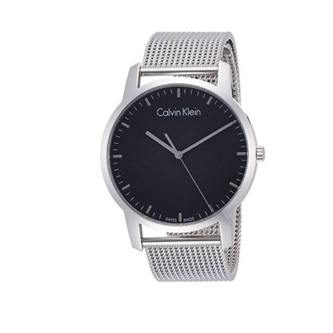  Shop Authentic Calvin Klein City Chronograph Black Dial Silver Mesh Bracelet Watch for Men - K2G2G121 - Luxxuri