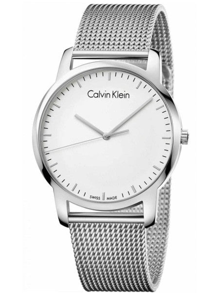  Shop Authentic Calvin Klein City Chronograph White Dial Silver Mesh Bracelet Watch for Men - K2G2G126 - Luxxuri