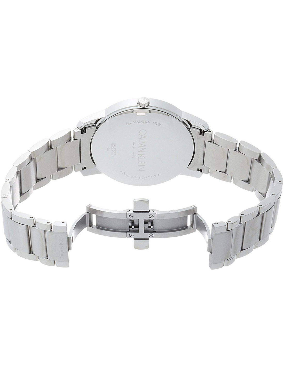 Calvin Klein City Black Dial Silver Steel Strap Watch for Men - K2G2G141