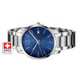  Shop Authentic Calvin Klein City Blue Dial Silver Steel Strap Watch for Men - K2G2G14N - Luxxuri