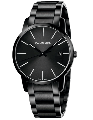  Shop Authentic Calvin Klein City Quartz Black Dial Black Steel Strap Watch for Men - K2G2G4B1 - Luxxuri
