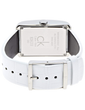  Shop Authentic Calvin Klein Window White Dial White Leather Strap Watch for Men - K2M21120 - Luxxuri