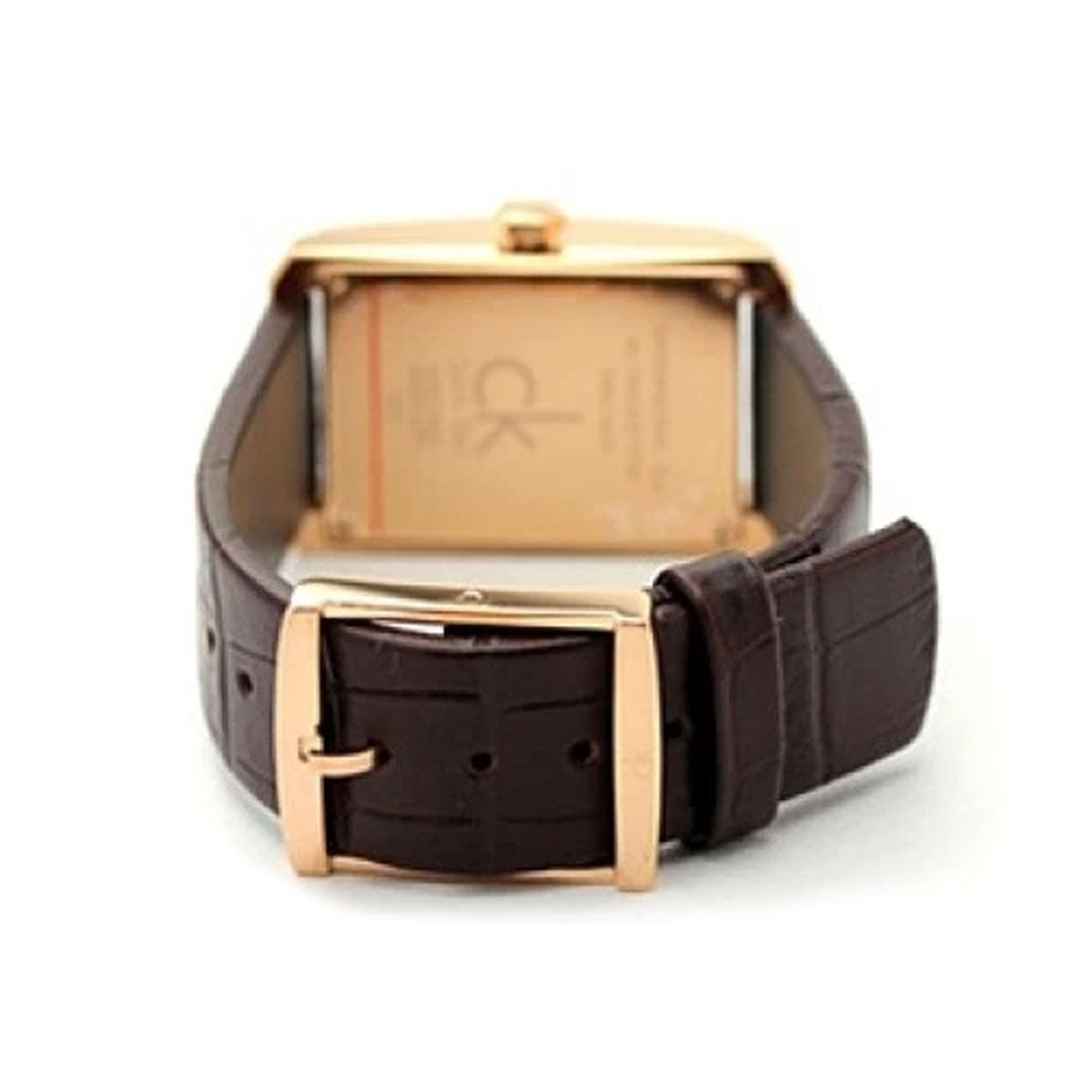  Shop Authentic Calvin Klein Window White Dial Brown Leather Strap Watch for Women - K2M23620 - Luxxuri