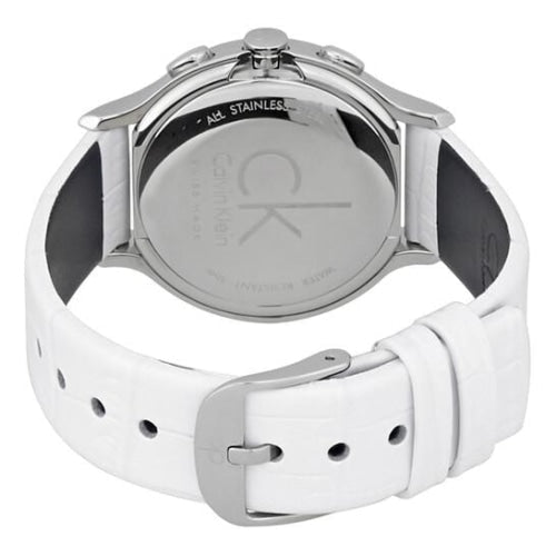  Shop Authentic Calvin Klein Skirt White Dial White Leather Strap Watch for Women - K2U291L6 - Luxxuri