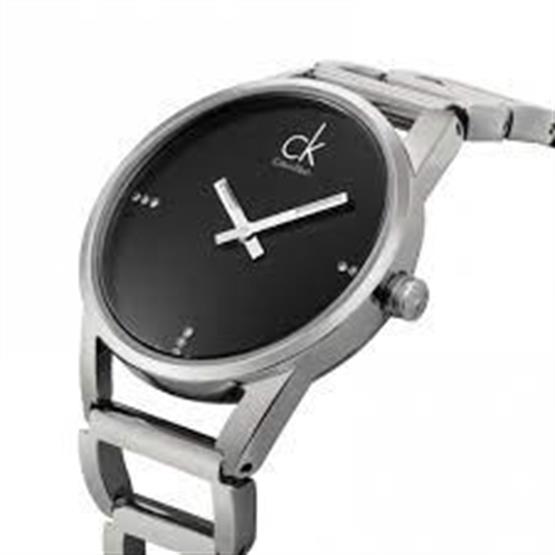  Shop Authentic Calvin Klein Stately Black Dial Silver Steel Strap Watch for Women - K3G2312S - Luxxuri