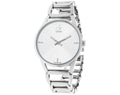  Shop Authentic Calvin Klein Stately Silver Dial Silver Steel Strap Watch for Women - K3G2312W - Luxxuri