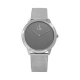  Shop Authentic Calvin Klein Minimalist Black Dial Silver Mesh Bracelet Watch for Men - K3M2112X - Luxxuri