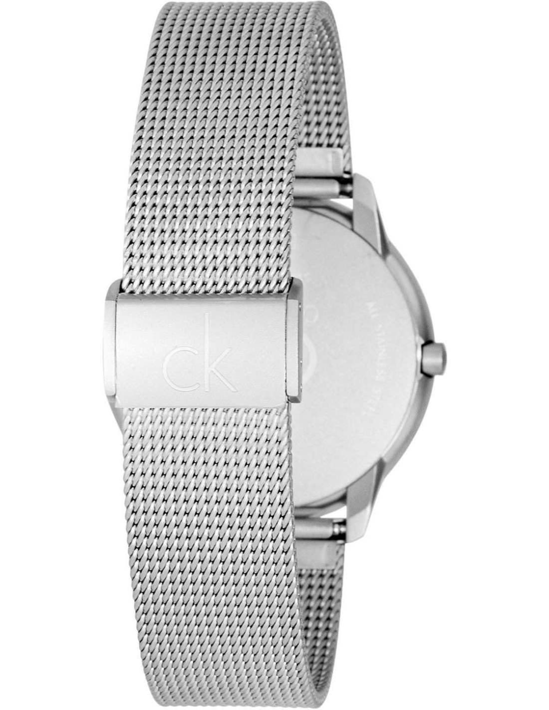  Shop Authentic Calvin Klein Minimal Silver Dial Silver Mesh Bracelet Watch for Men - K3M2112Z - Luxxuri