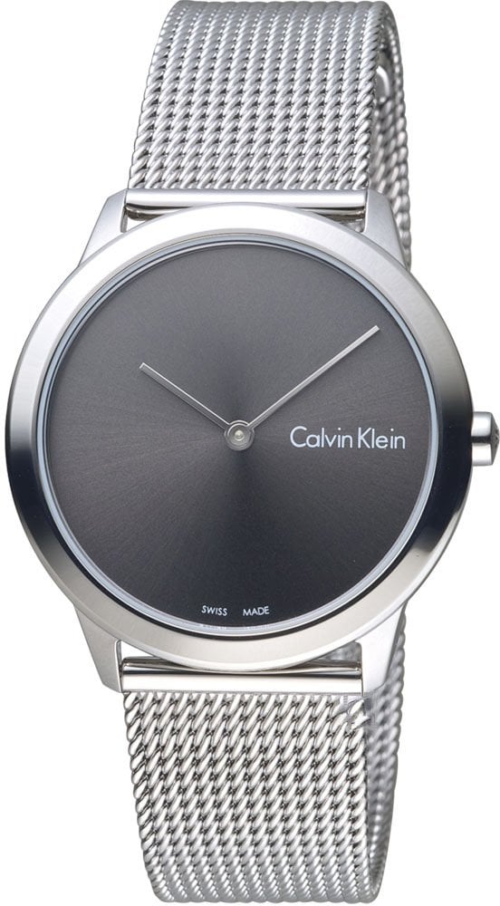  Shop Authentic Calvin Klein Minimal Grey Dial Silver Mesh Bracelet Watch for Women - K3M221Y3 - Luxxuri
