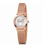  Shop Authentic Calvin Klein Minimal White Dial Rose Gold Mesh Bracelet Watch for Women - K3M23626 - Luxxuri