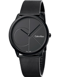  Shop Authentic Calvin Klein Minimal Black Dial Black Mesh Bracelet Watch for Men - K3M514B1 - Luxxuri