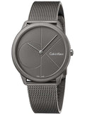  Shop Authentic Calvin Klein Minimal Grey Dial Grey Mesh Bracelet Watch for Men - K3M517P4 - Luxxuri