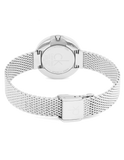  Shop Authentic Calvin Klein Firm White Dial Silver Mesh Bracelet Watch for Women - K3N23126 - Luxxuri