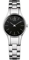  Shop Authentic Calvin Klein Simplicity Black Dial Silver Steel Strap Watch for Women - K4323130 - Luxxuri