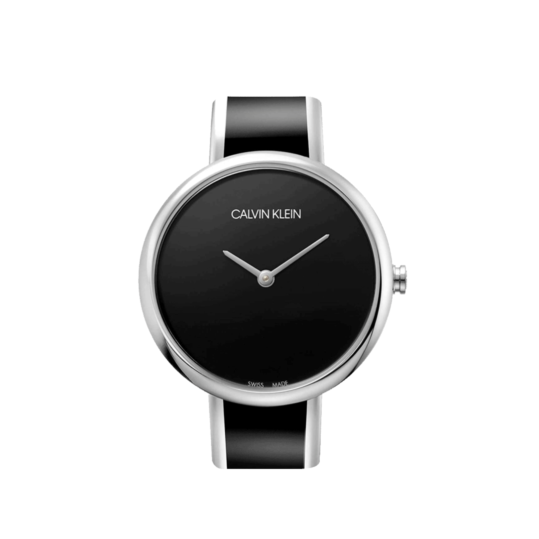  Shop Authentic Calvin Klein Seduce Black Dial Two Tone Steel Strap Watch for Women - K4E2N111 - Luxxuri