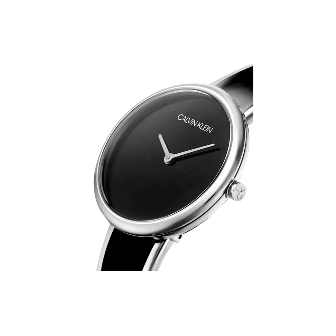  Shop Authentic Calvin Klein Seduce Black Dial Two Tone Steel Strap Watch for Women - K4E2N111 - Luxxuri