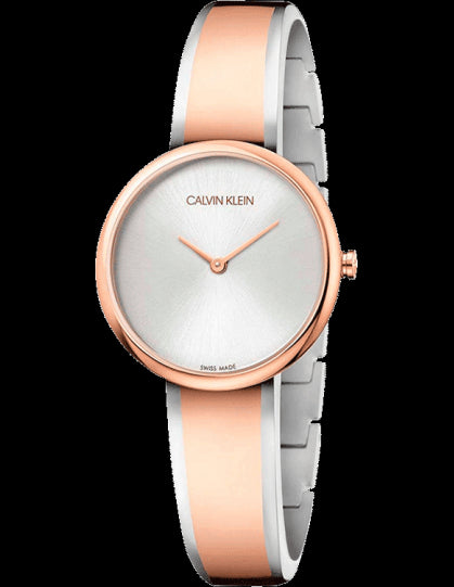  Shop Authentic Calvin Klein Seduce Silver Dial Two Tone Steel Strap Watch for Women - K4E2N61X - Luxxuri