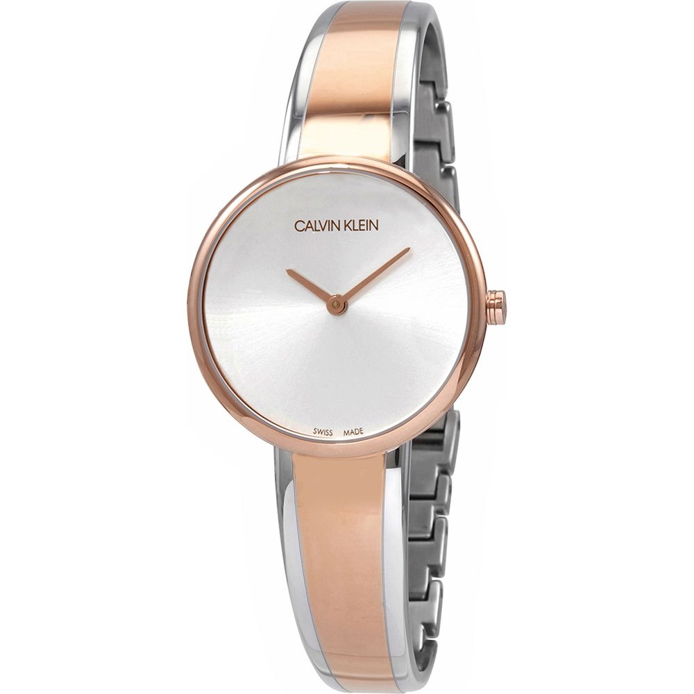  Shop Authentic Calvin Klein Seduce Silver Dial Two Tone Steel Strap Watch for Women - K4E2N61X - Luxxuri