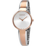  Shop Authentic Calvin Klein Seduce Silver Dial Two Tone Steel Strap Watch for Women - K4E2N61X - Luxxuri