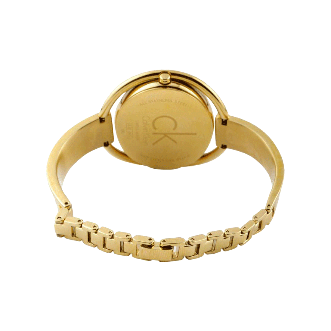 Calvin Klein Impetuous White Dial Gold Steel Strap Watch for Women - K4F2N516