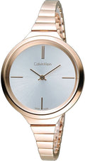  Shop Authentic Calvin Klein Lively White Dial Rose Gold Steel Strap Watch for Women - K4U23626 - Luxxuri