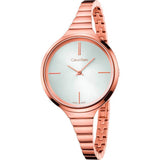  Shop Authentic Calvin Klein Lively White Dial Rose Gold Steel Strap Watch for Women - K4U23626 - Luxxuri