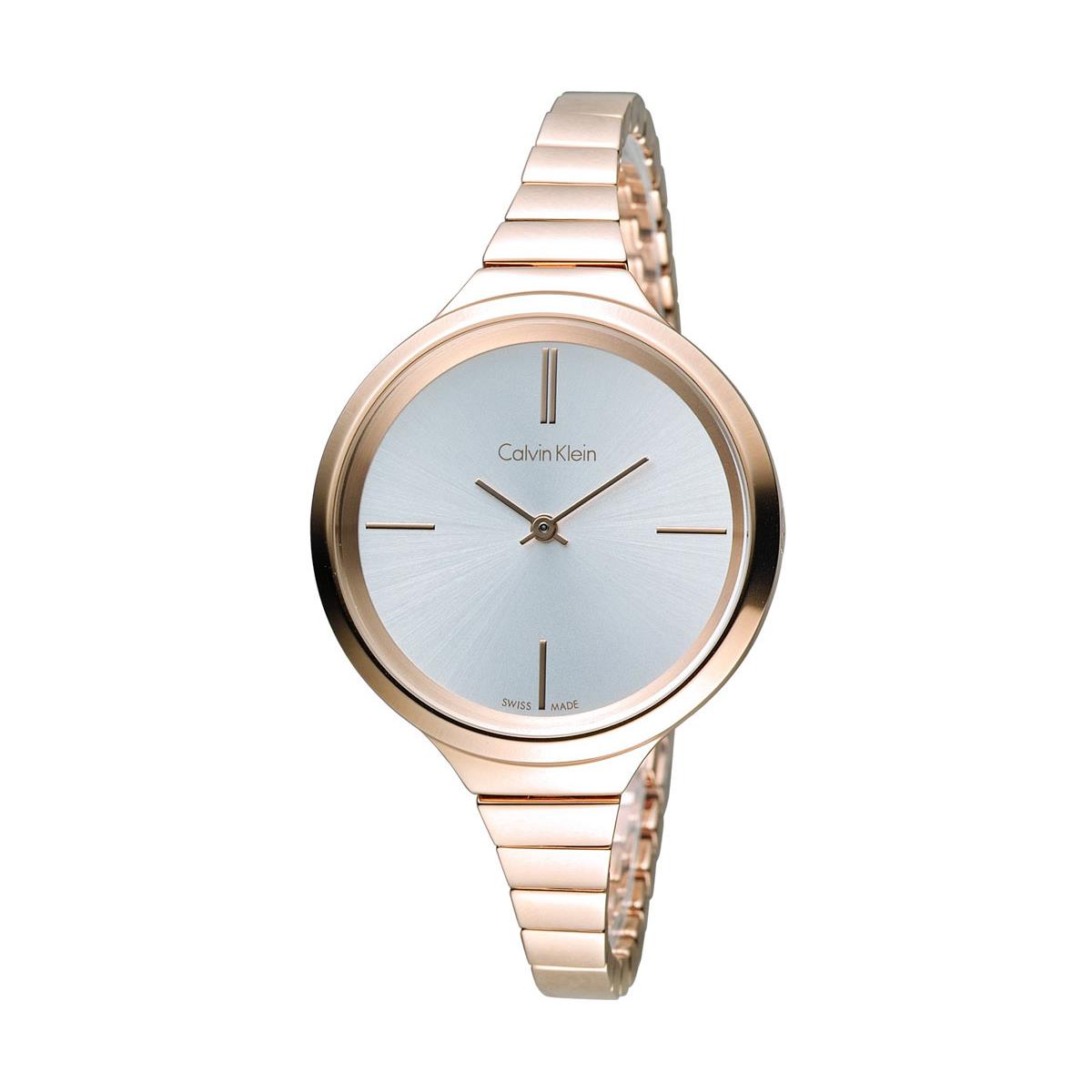  Shop Authentic Calvin Klein Lively White Dial Rose Gold Steel Strap Watch for Women - K4U23626 - Luxxuri