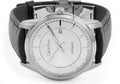 Shop Authentic Calvin Klein Infinity Silver Dial Black Leather Strap Watch for Men - K5S341C6 - Luxxuri