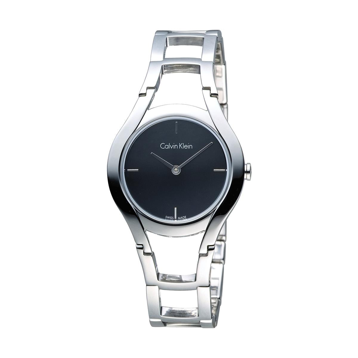  Shop Authentic Calvin Klein Class Black Dial Silver Steel Strap Watch for Women - K6R23121 - Luxxuri