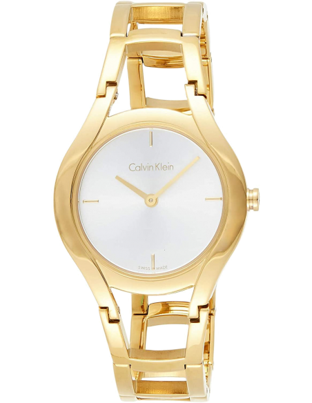  Shop Authentic Calvin Klein Class White Dial Gold Steel Strap Watch for Women - K6R23526 - Luxxuri