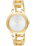  Shop Authentic Calvin Klein Class White Dial Gold Steel Strap Watch for Women - K6R23526 - Luxxuri