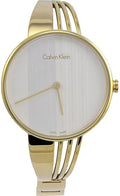  Shop Authentic Calvin Klein Drift Silver Dial Gold Steel Strap Watch for Women - K6S2N516 - Luxxuri