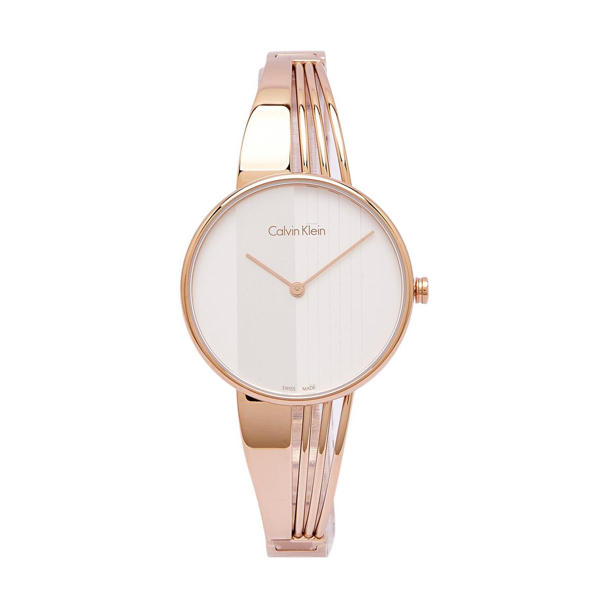  Shop Authentic Calvin Klein Drift White Dial Rose Gold Steel Strap Watch for Women - K6S2N616 - Luxxuri