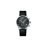  Shop Authentic Calvin Klein Post Minimal Chronograph Black Dial Black Leather Strap Watch for Men - K7627107 - Luxxuri