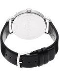 Shop Authentic Calvin Klein Even Black Dial Black Leather Strap Watch for Women - K7B211C1 - Luxxuri