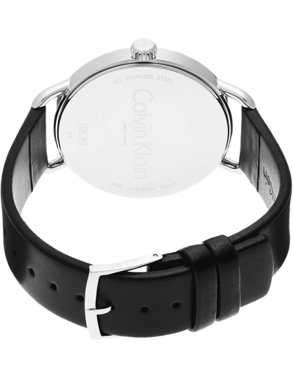  Shop Authentic Calvin Klein Even Black Dial Black Leather Strap Watch for Women - K7B211C1 - Luxxuri
