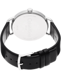  Shop Authentic Calvin Klein Even Black Dial Black Leather Strap Watch for Women - K7B211C1 - Luxxuri