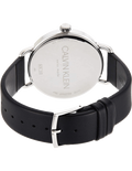  Shop Authentic Calvin Klein Even White Dial Black Leather Strap Watch for Women - K7B211C6 - Luxxuri